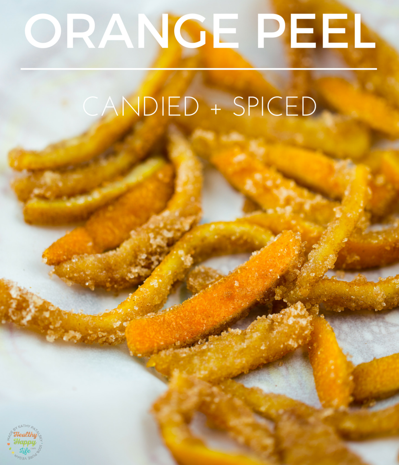 Orange Peels, Candied with spices and brandy