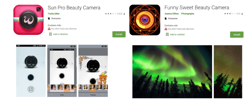 Selfie Camera apps