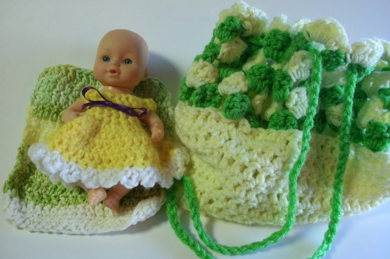 Crochet Purse with Baby Doll