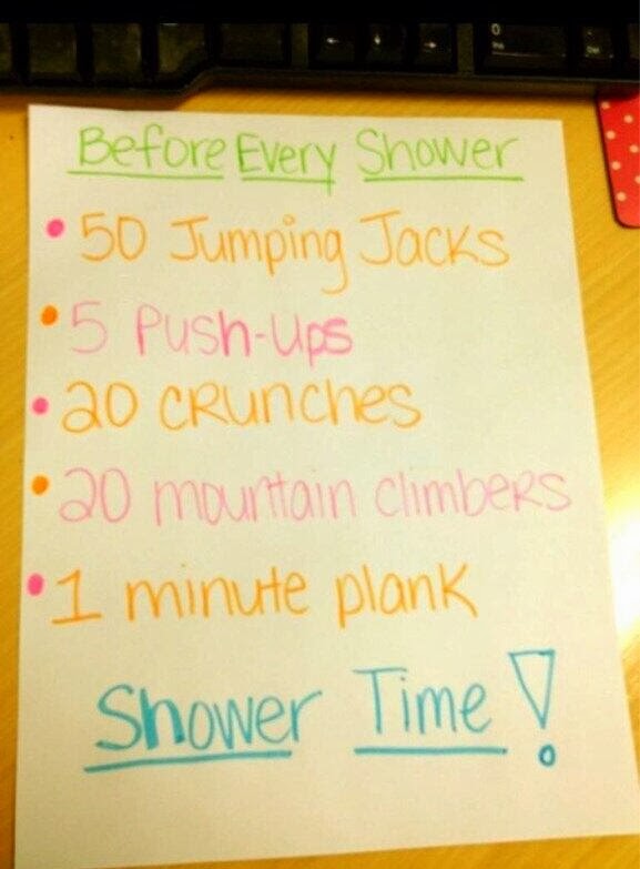 Losing Weight Before Every Shower