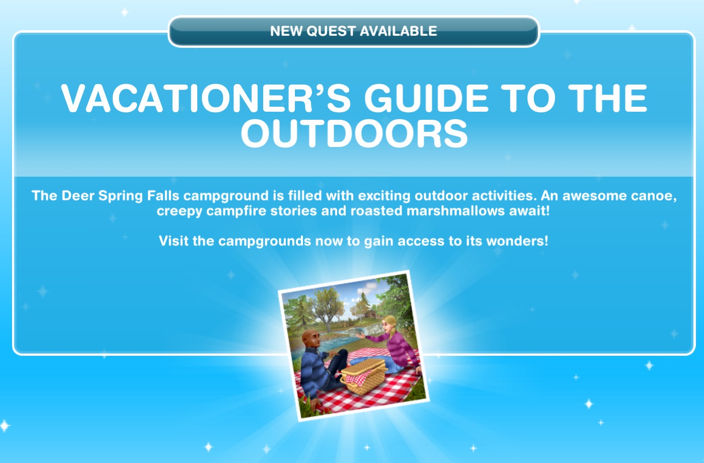 Sims Freeplay Quests and Tips Discovery Quest Vacationer's Guide to