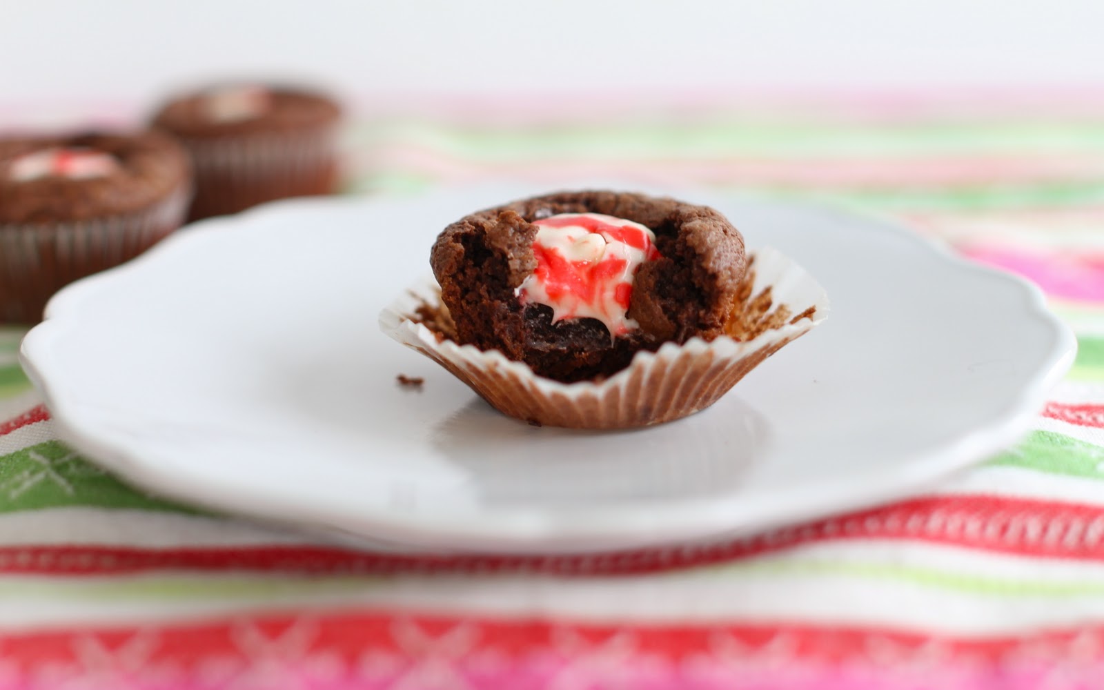 Yammie's Noshery Candy Cane Kiss Brownie Bites