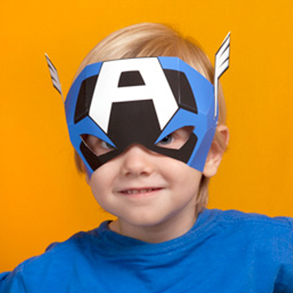 Captain America Mask Template