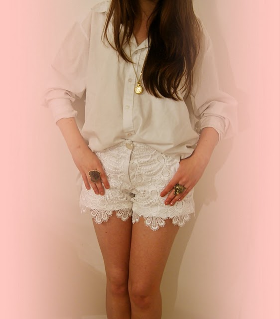 DIY Lace Shorts A Pair & A Spare
