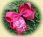 Monogram Hair Bows...... are Springing Up!