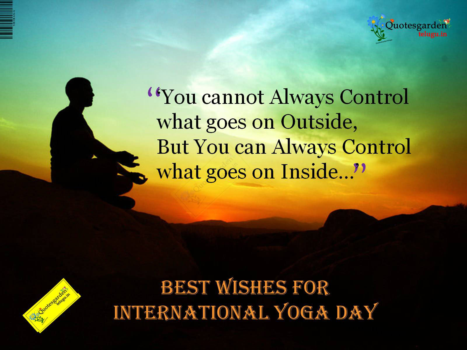 Famous Telugu Quotes On Yoga With Nice Picture Message