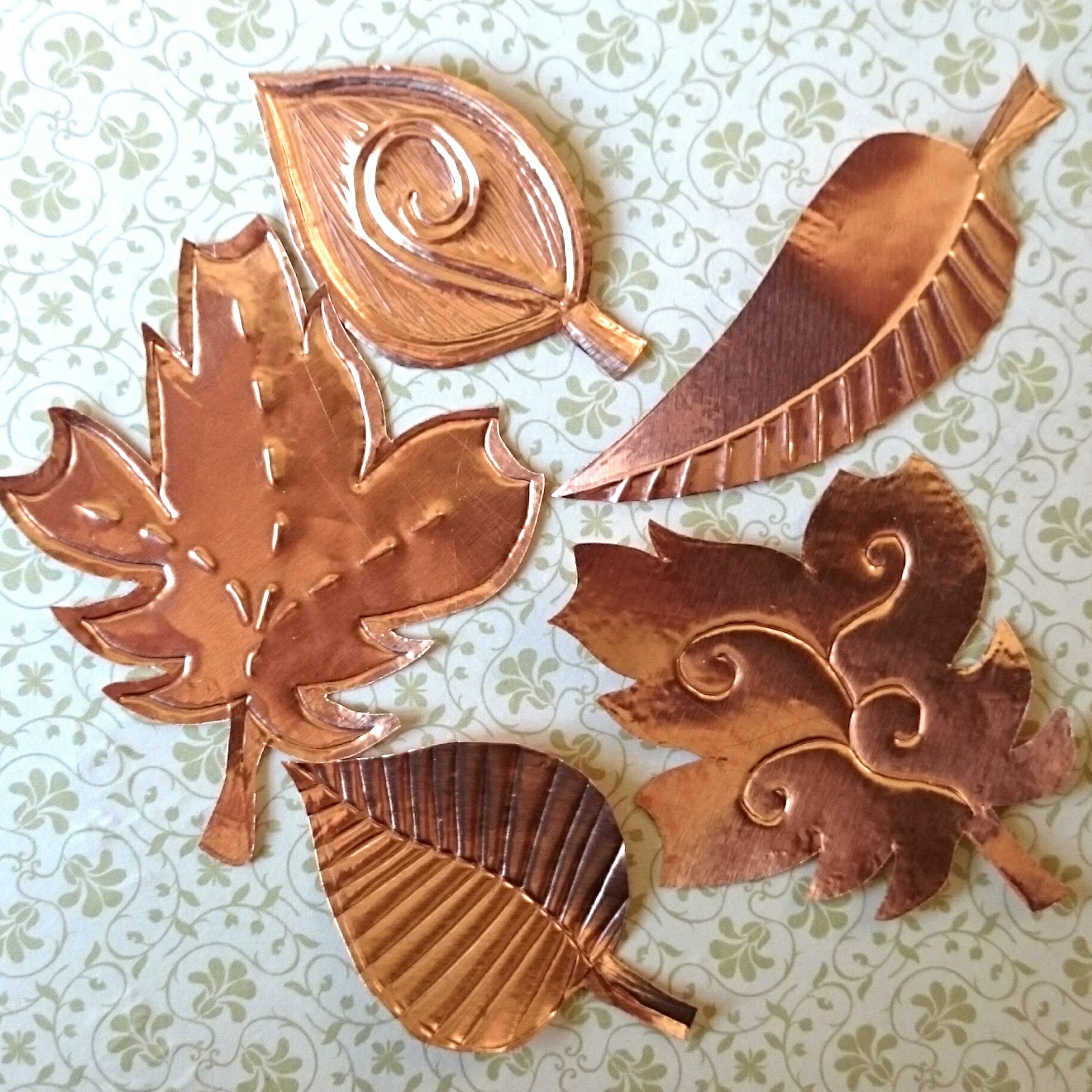 Jennysis Embossed metal leaves tutorial