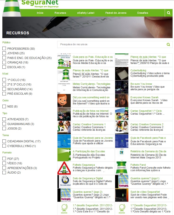 Recursos SeguraNet