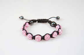 Pink Shamballa Bracelet - Accessory Gift from Crystal Couture