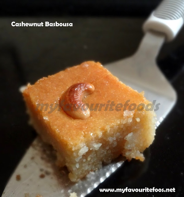 Cashewnut Basbousa