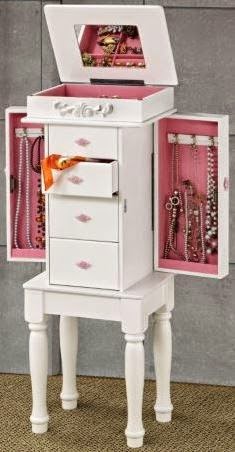 classic girls jewelry armoire