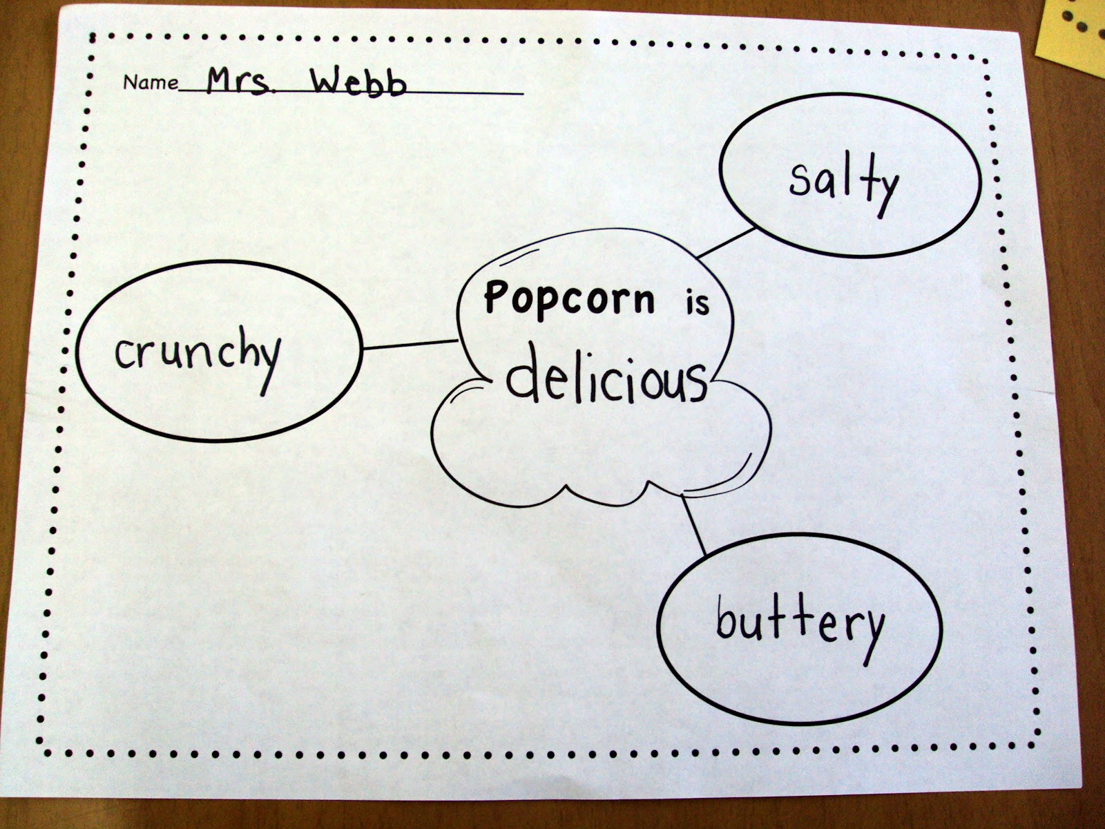 Snickerdoodles Popcorn Adjectives