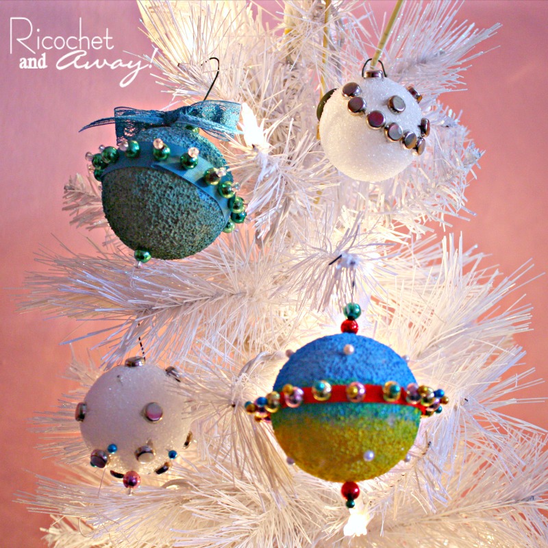 Ricochet and Away! DIY Foam Ball Ornaments