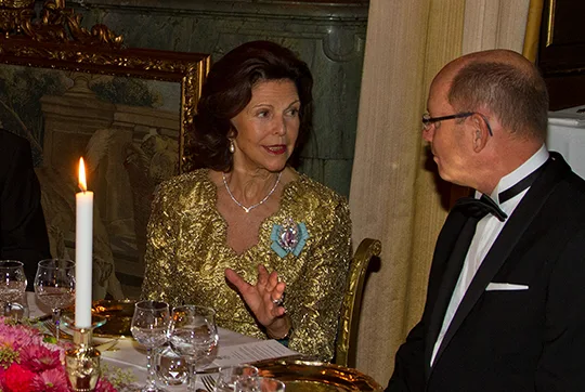 The King of Sweden held a dinner for members of parliament at the Royal Palace