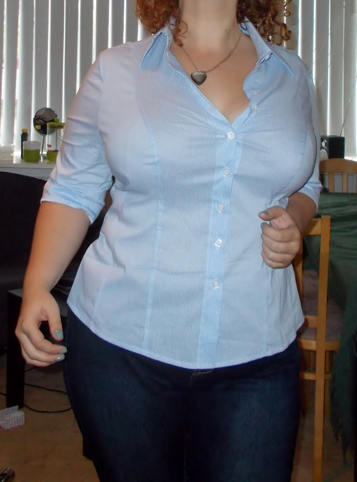 XL Hourglass The buttondown quest! Biubiu, Vichy Blue