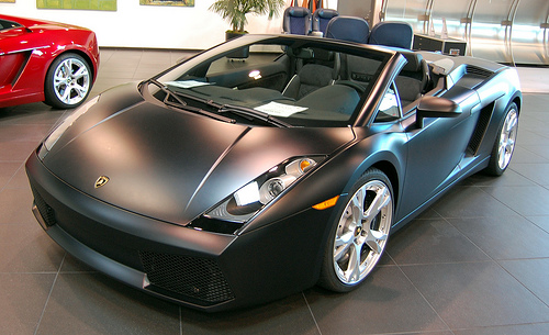 Black Lamborghini Spyder
