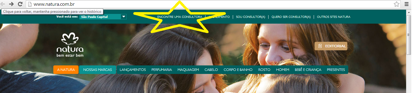 encontre uma revendedora natura