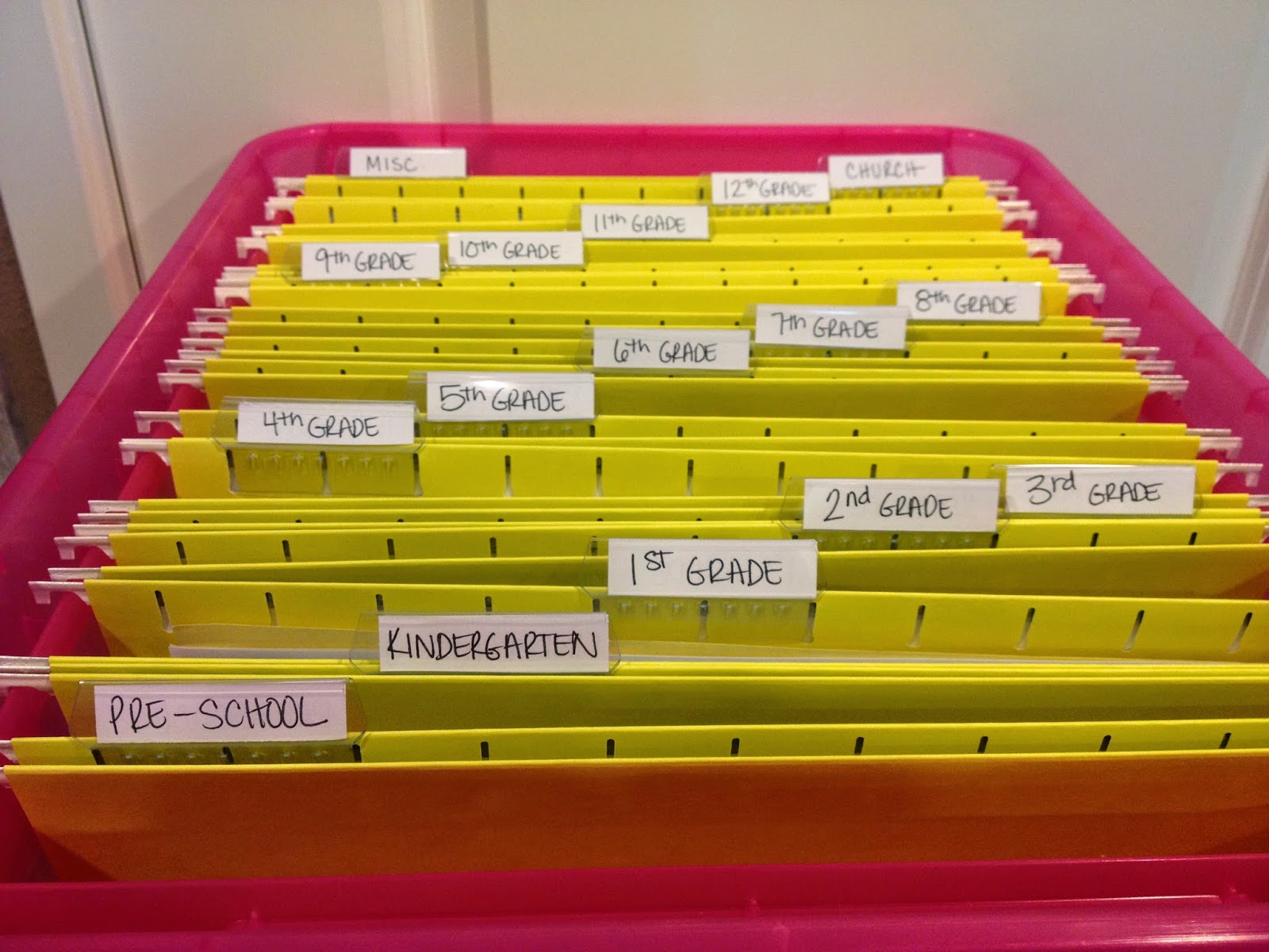 Carrie Dahlin School Work File Folders!!