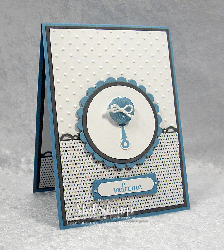 A Stamp Addiction Button Buddies Baby Boy