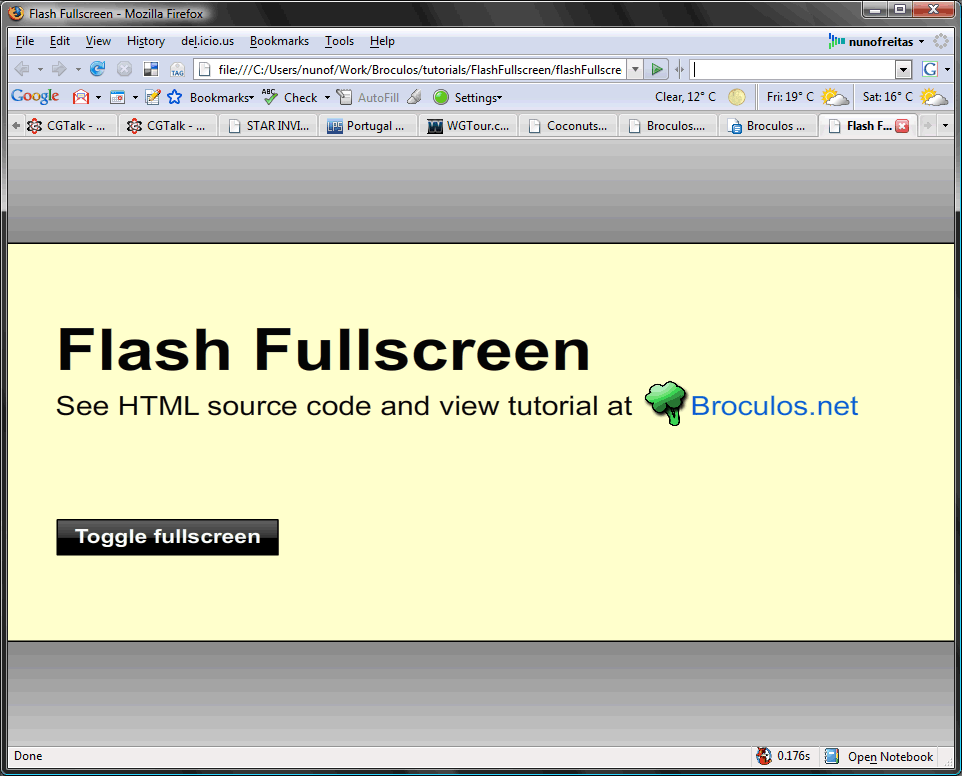 How to make a Flash animation truly fullscreen