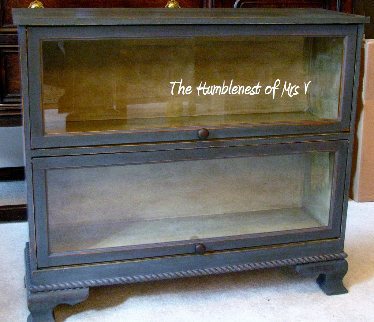 The Humblenest Of Mrs V River Bank Er Barrister Bookcase