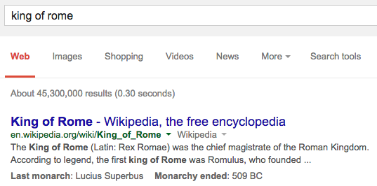 Inline Facts Next Google Search king-of-rome.png