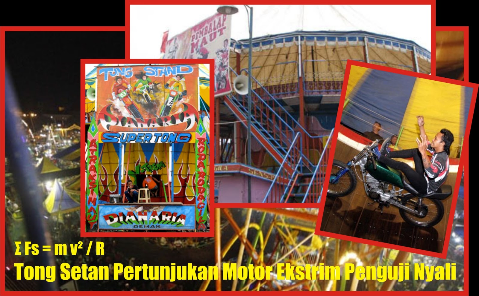 Primbon donit (Penjelasan Ilmiah) Tong Setan Pertunjukan Motor Ekstrim