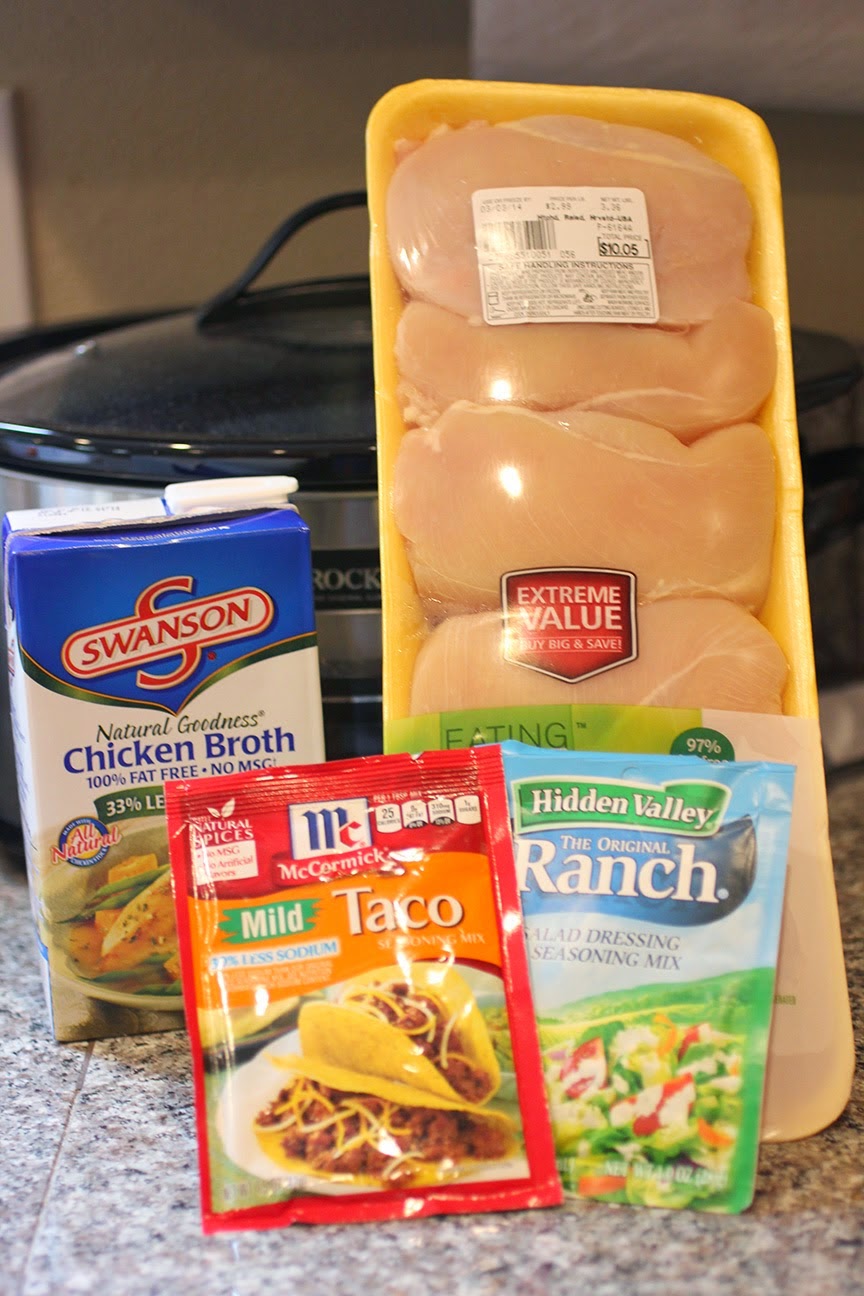 Cooking Pinterest Crock Pot Ranch Chicken Tacos Recipe