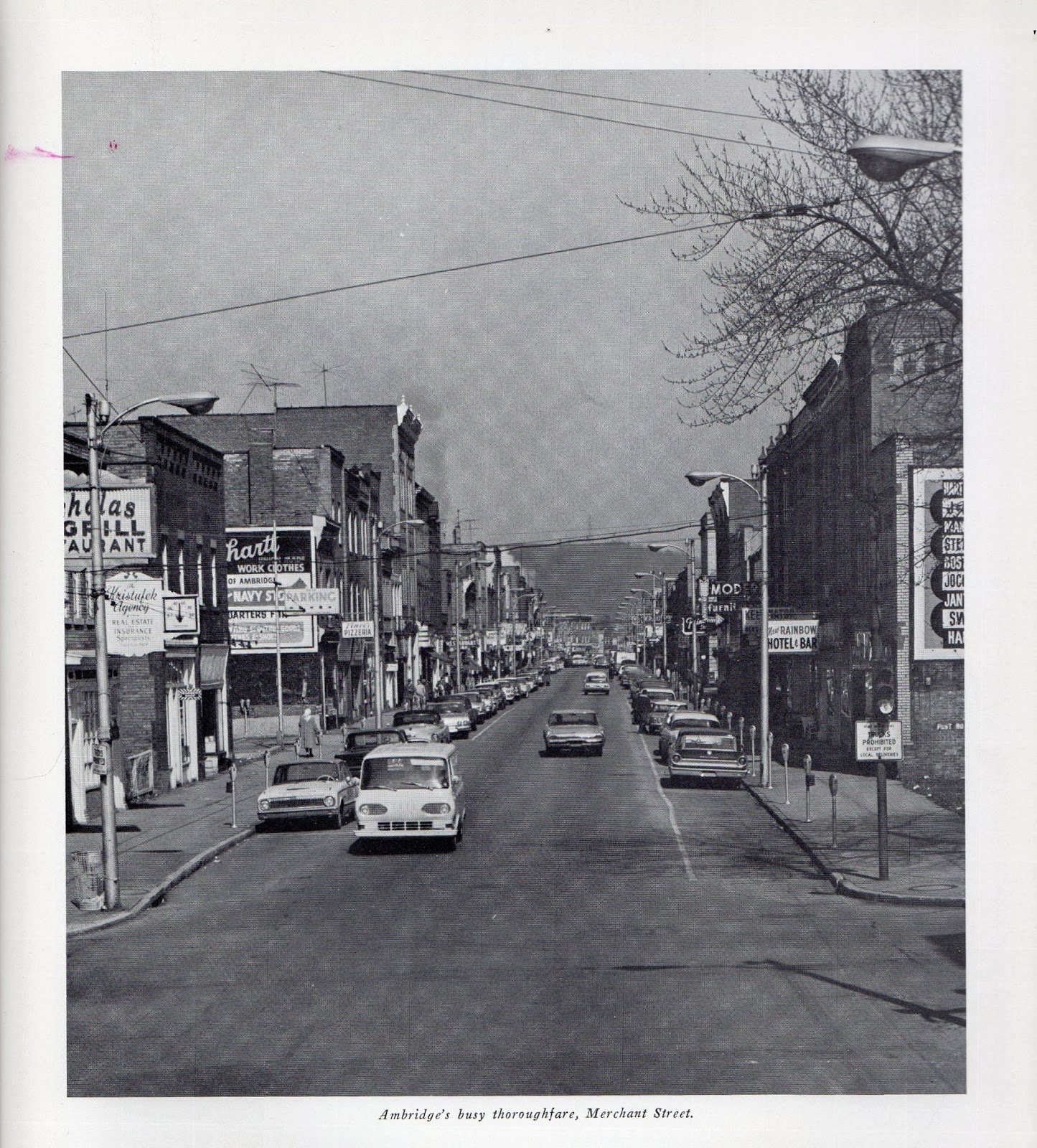Ambridge Memories 400 block of Merchant Street, 1965