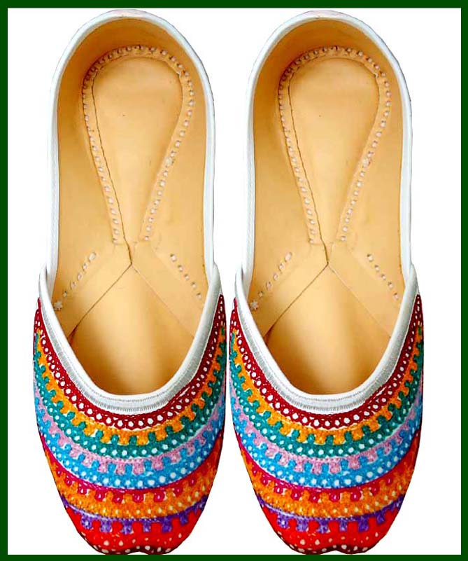 Women Beaded Shoe Indian Punjabi juti