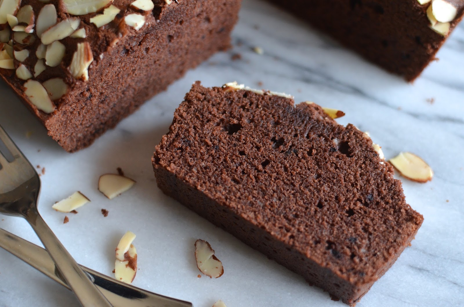 Playing with Flour Cocoa marzipan loaf cake