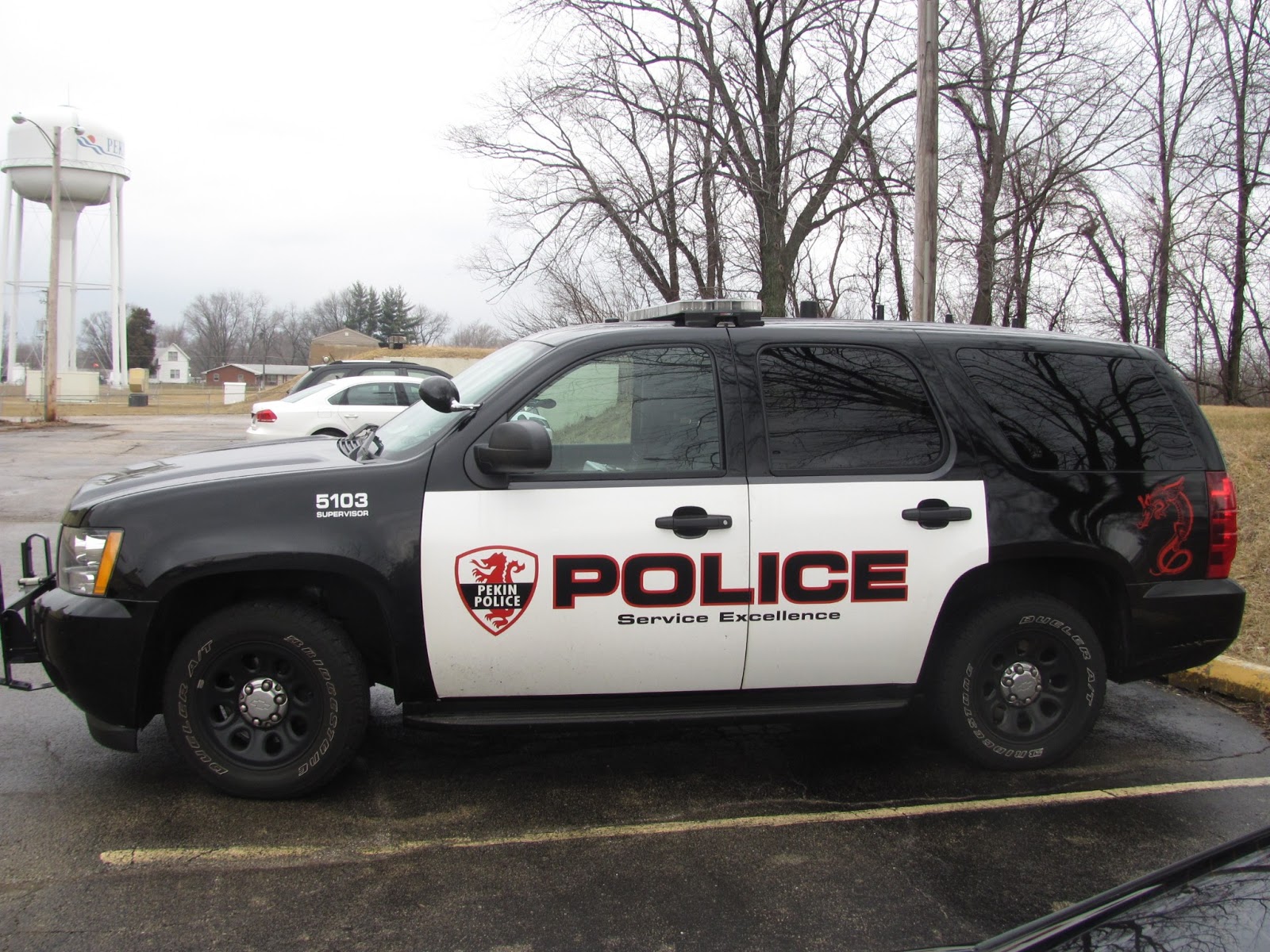 Lensing and Shuttering Pekin IL Police Vehicle