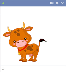 Cow sticker for Facebook