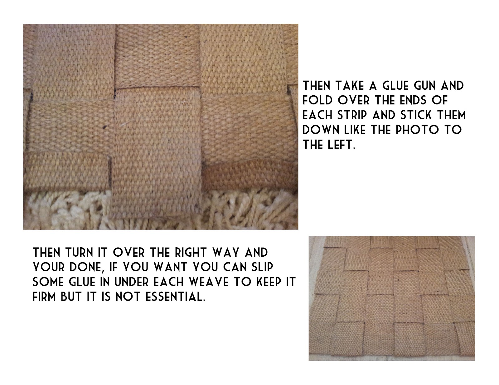 diy jute webbing mat