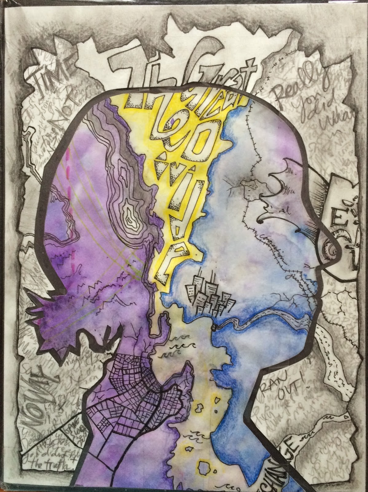 Project ARTADAY Lesson Sketchbook Covers I AM HERE