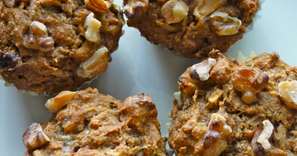 Kitchen Chemistry Vegan Apple Flaxseed Walnut Muffins