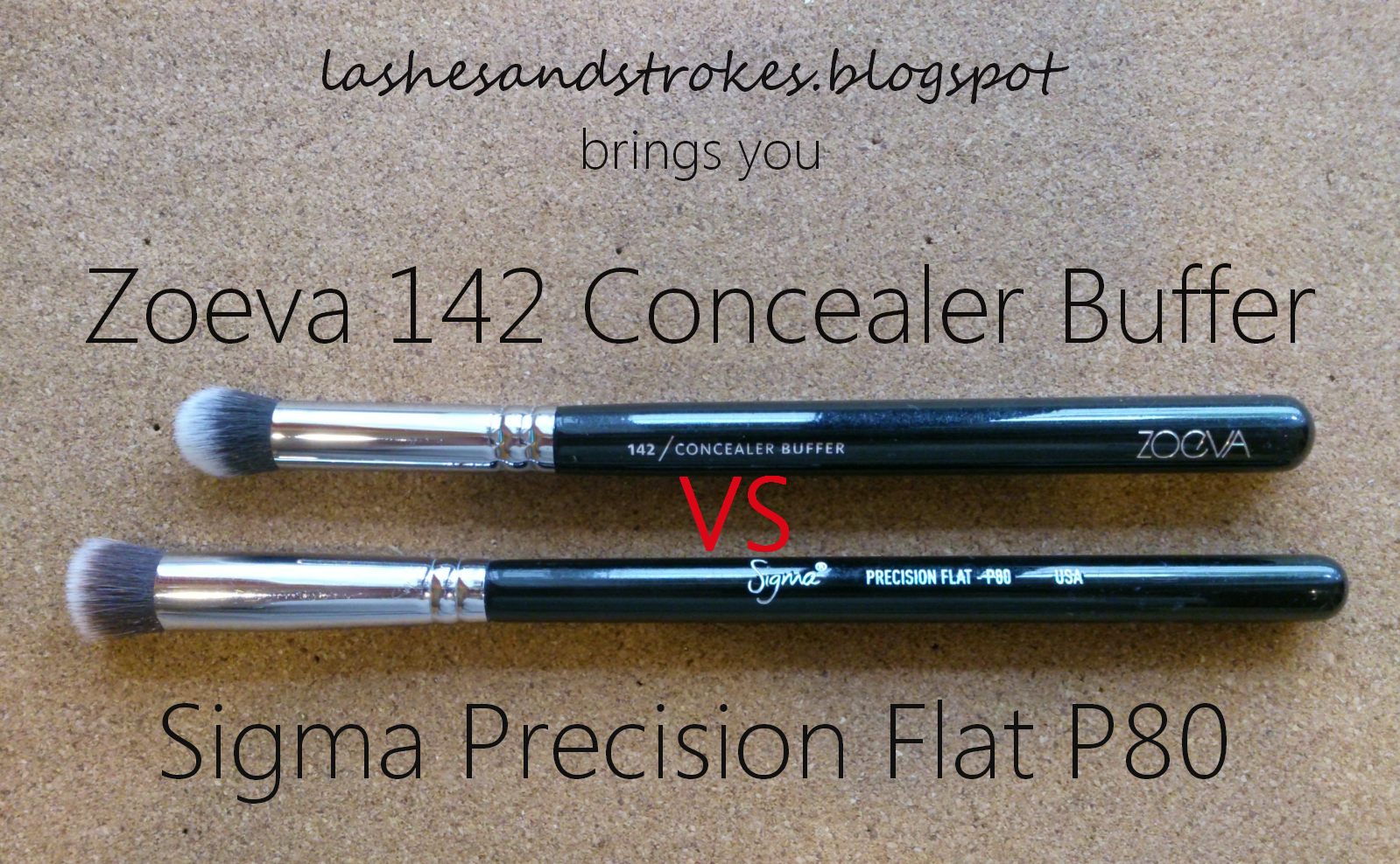 lashes and strokes Review Zoeva 142 Concealer Buffer Vs Sigma
