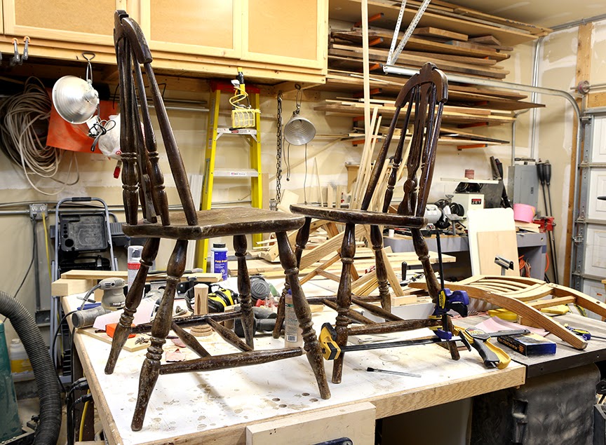Woodworking by Scott: Fixing some old chairs