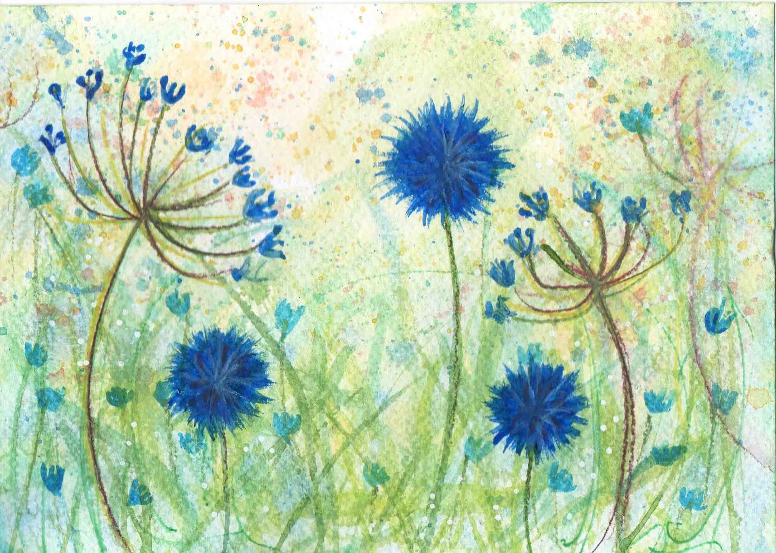 Life, Art and Alteration: Easy Watercolour Wild Flowers