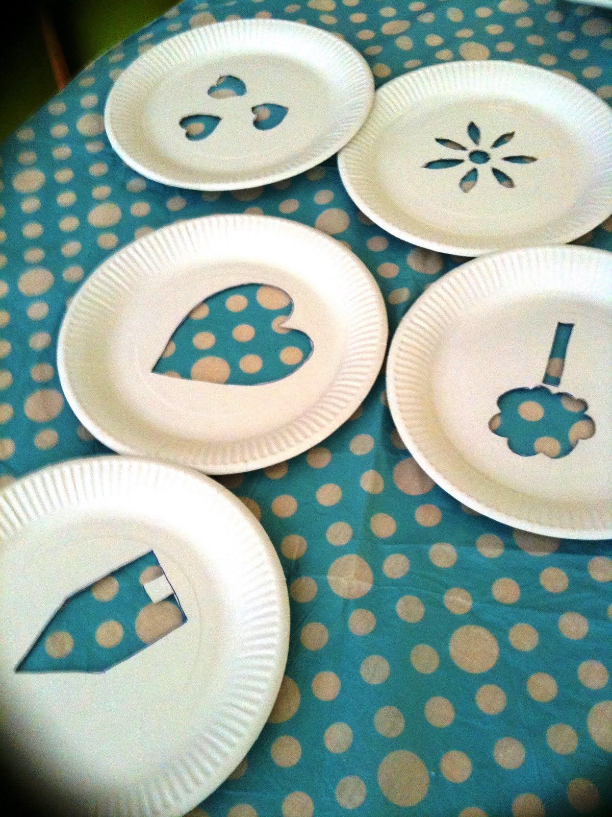 A Little Learning For Two Paper Plate Stencils