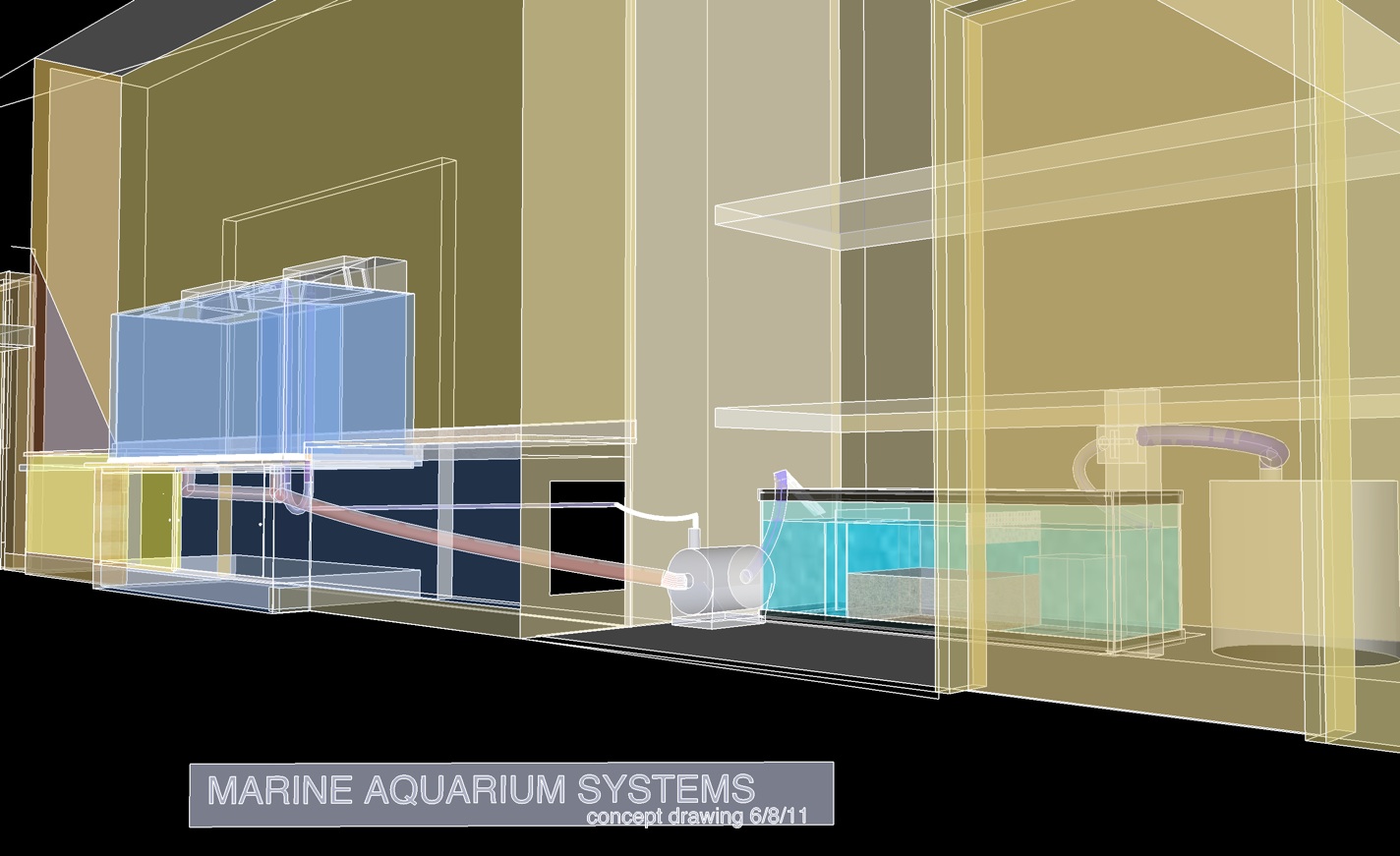 Richard Osborn Life Science Lab Marine Aquarium Exhibit