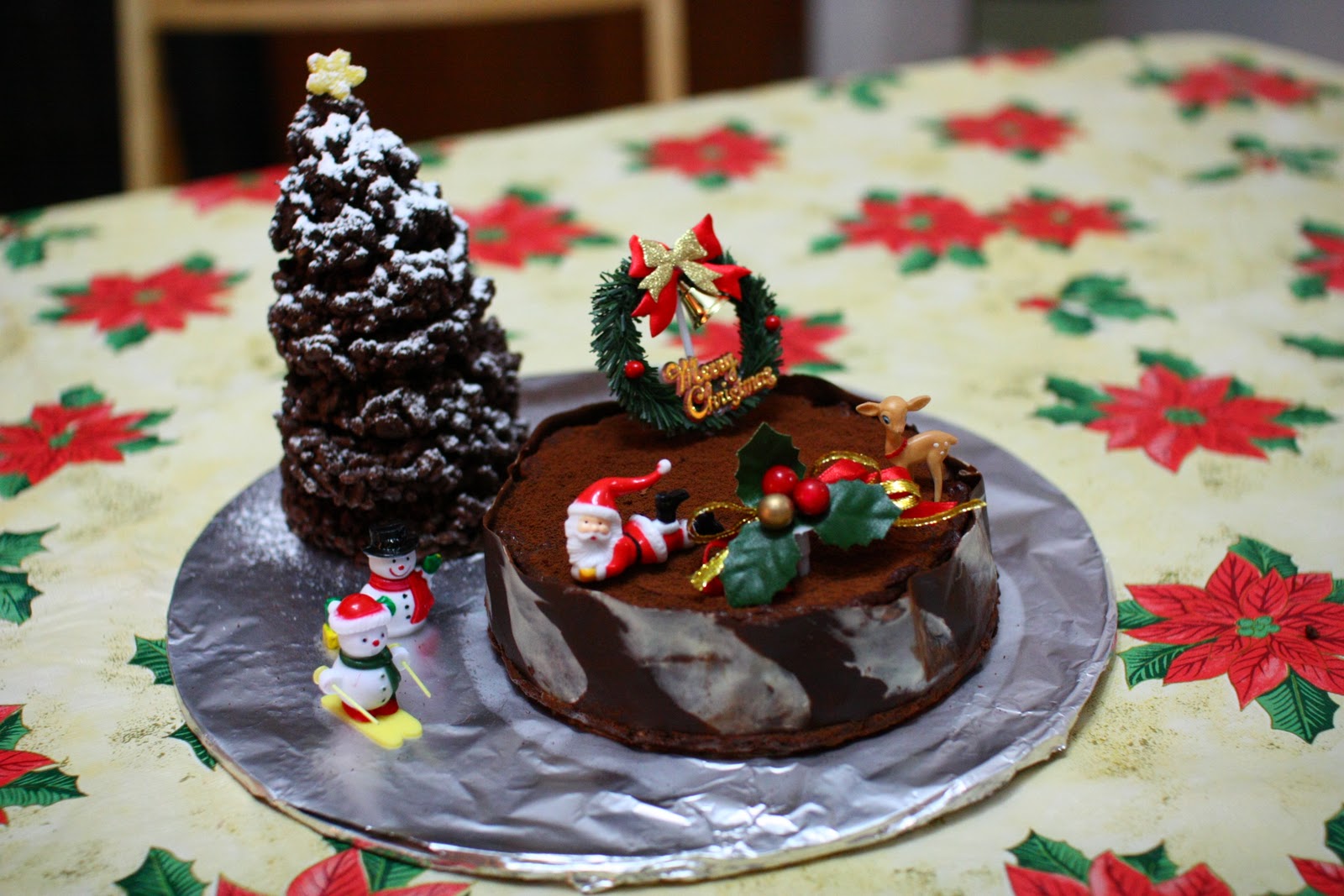 christmas chocolate cake