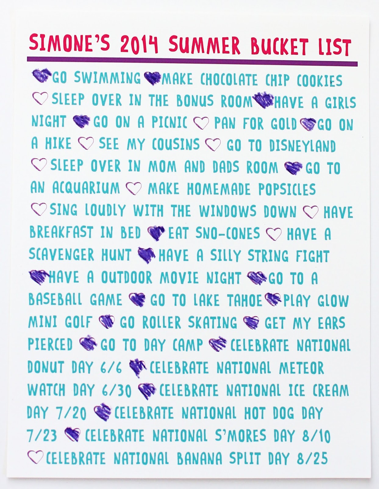 The Picinic Basket Summer Bucket List the recap