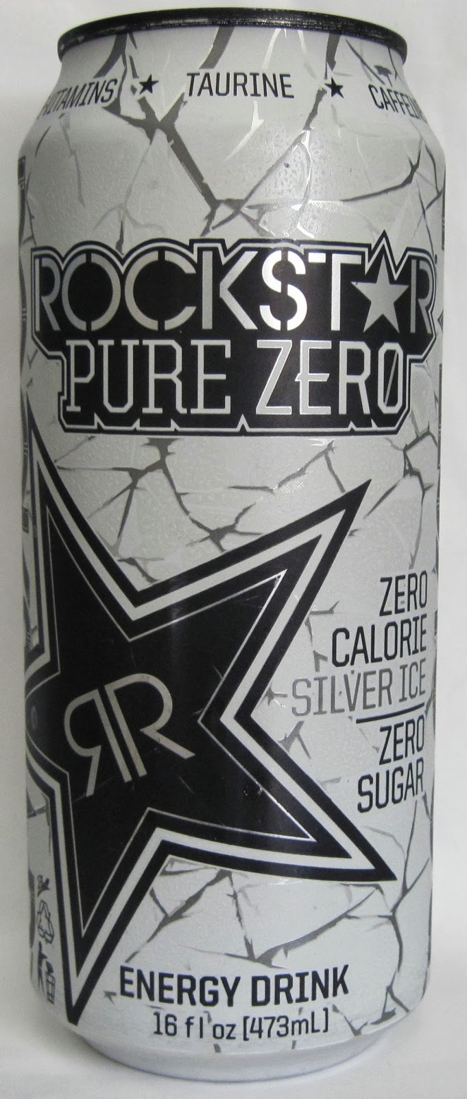 Caffeine King Rockstar Pure Zero Silver Ice Energy Drink Review
