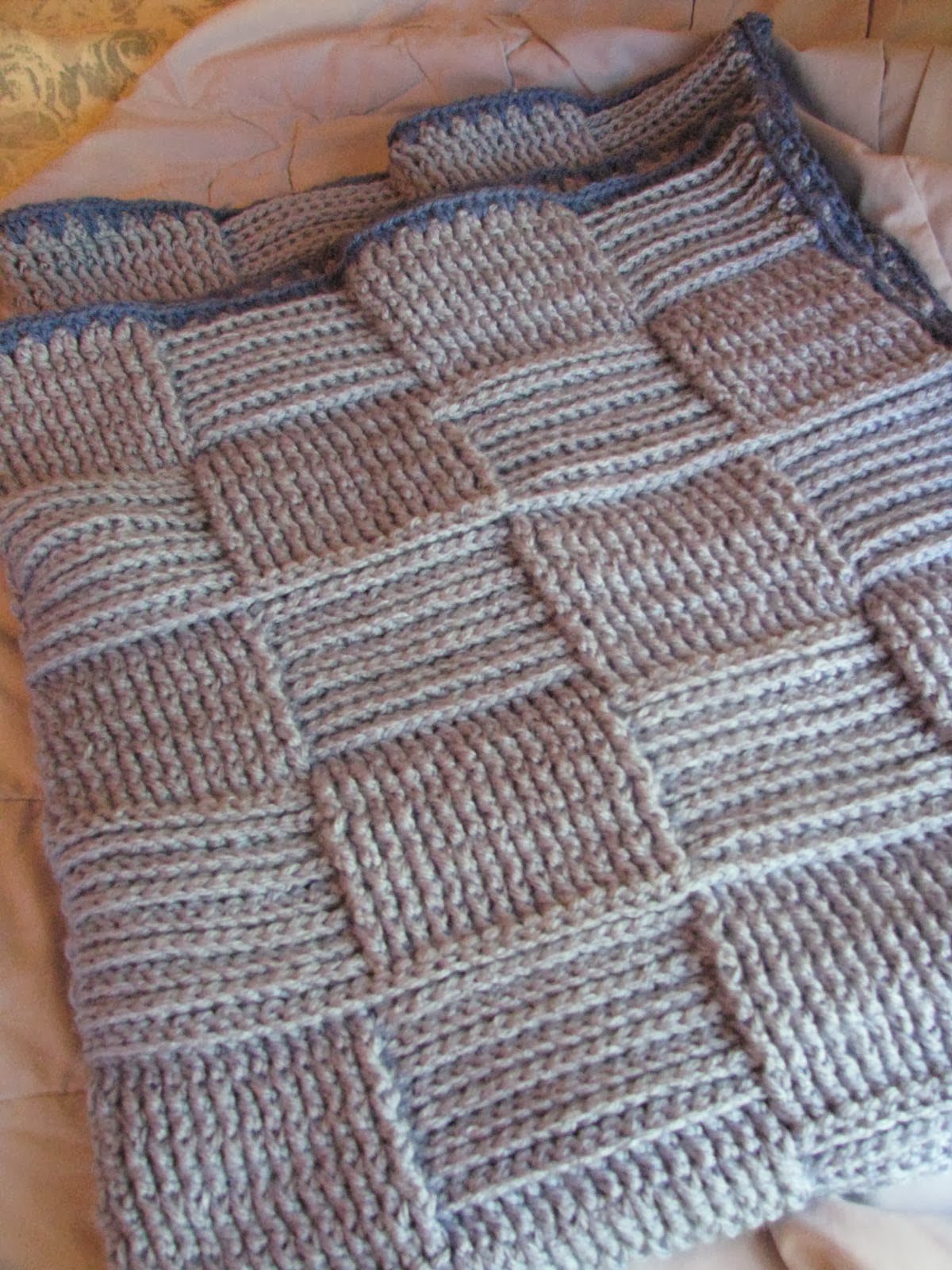 Gladness of Heart: Basket Weave Pattern Crochet Baby Afghan
