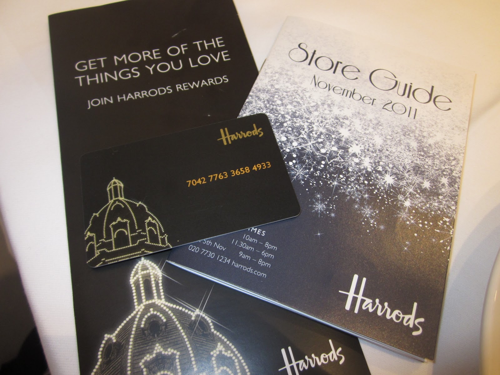 harrods rewards card