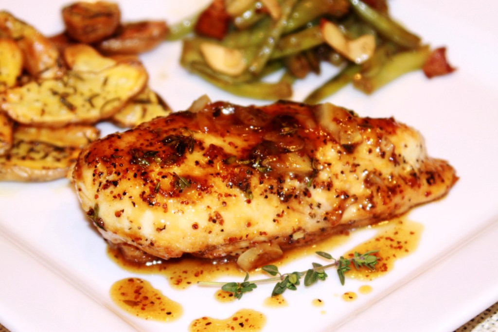 Menu Musings of a Modern American Mom MapleMustard Glazed Chicken