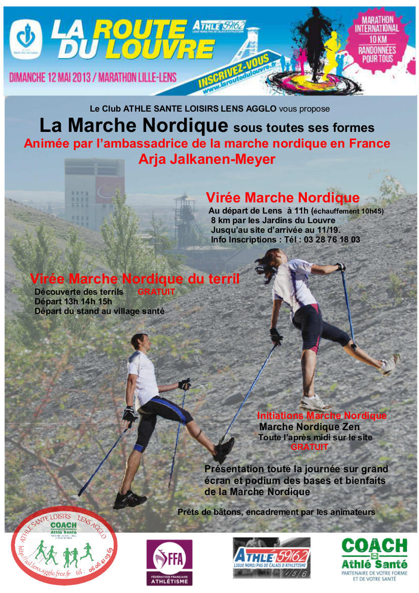 Marche Nordique France Nordic Walking France La Route Du Louvre A Lens 59 Le 12 Mai 2013