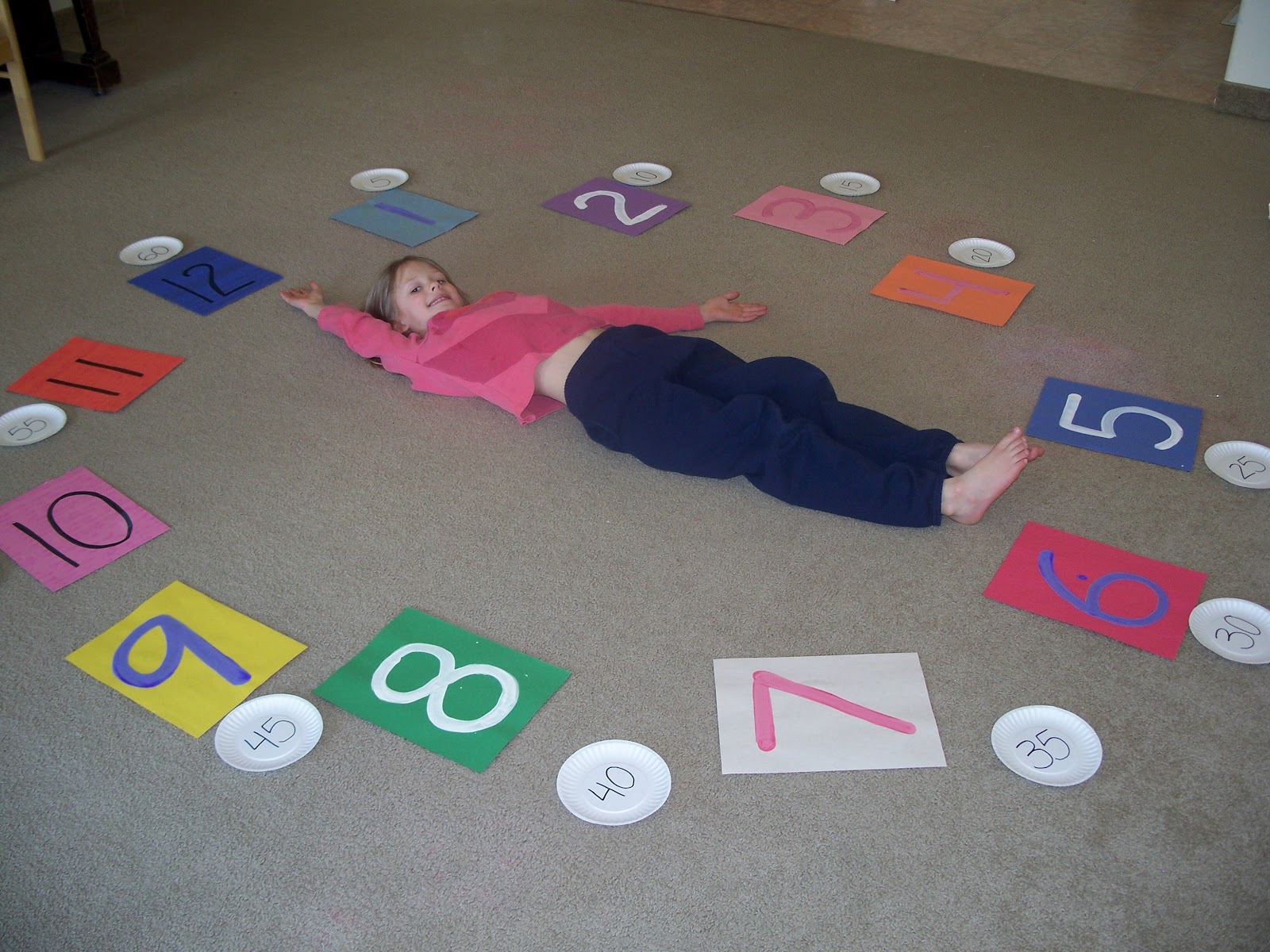 Our Fun Homeschool Human Clocks