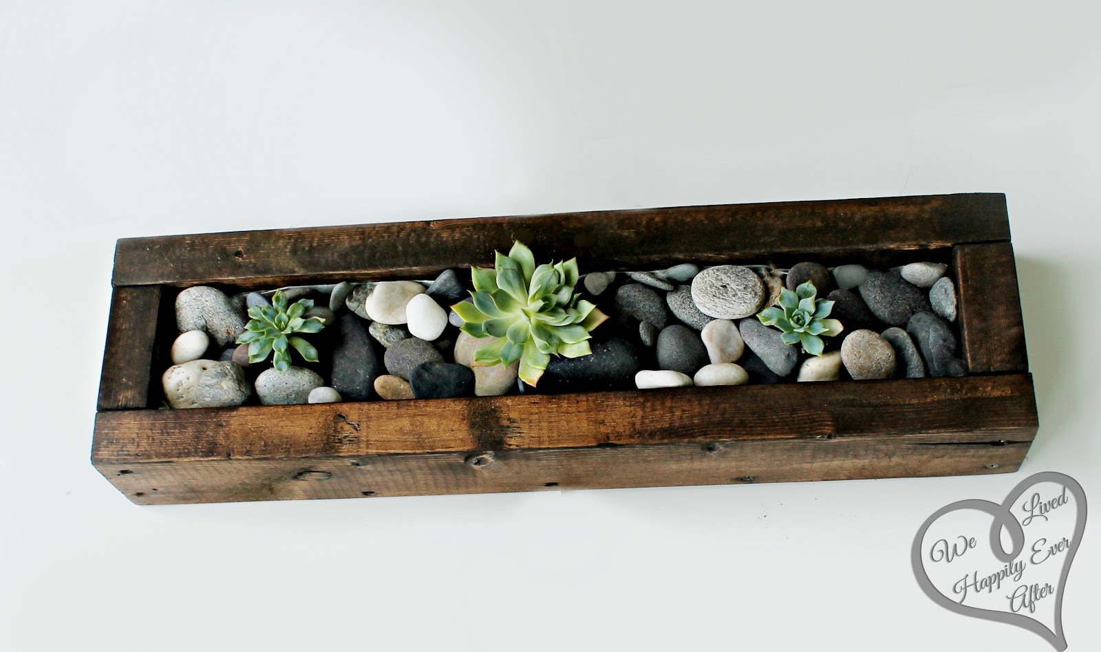 DIY Rustic Centerpiece Box We Lived Happily Ever After